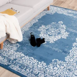Teppich Vintage - Adore Medaillon Blau