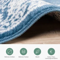 Teppich Vintage - Adore Medaillon Blau