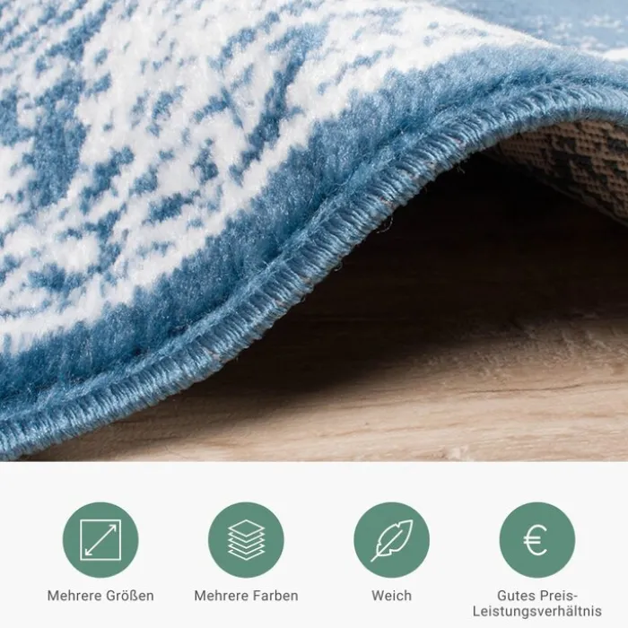 Teppich Vintage - Adore Medaillon Blau