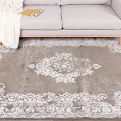 Teppich Vintage - Adore Medaillon Taupe Grau