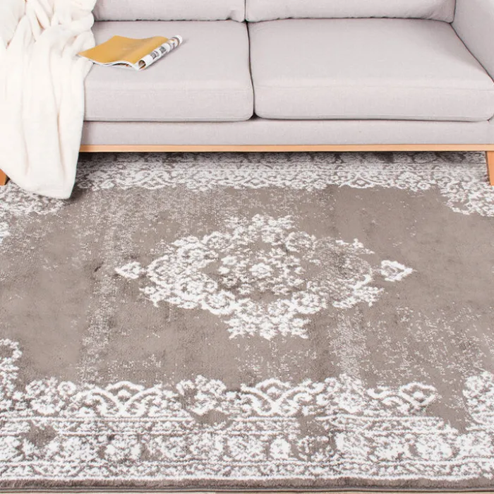 Teppich Vintage - Adore Medaillon Taupe Grau