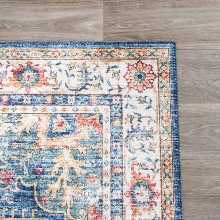 Teppich Vintage - Azara Hellblau