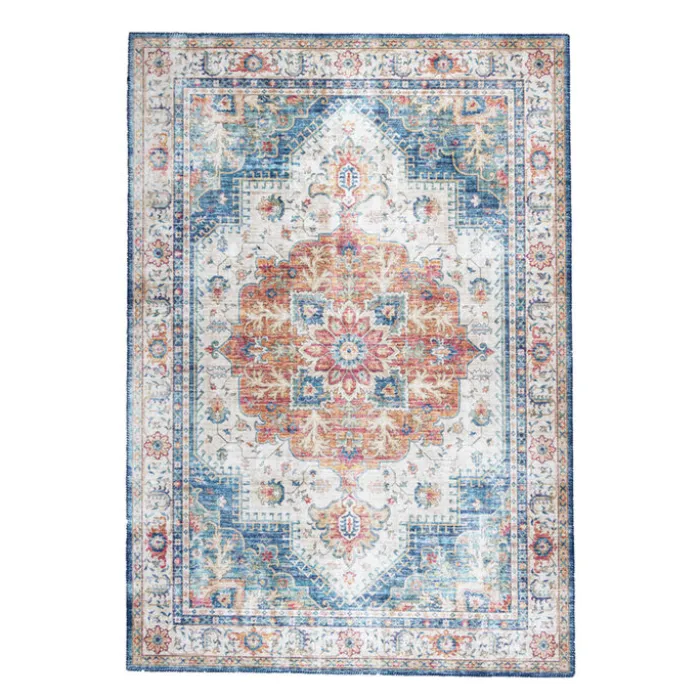 Teppich Vintage - Azara Hellblau