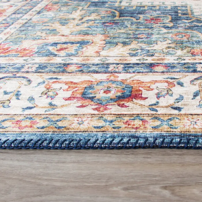 Teppich Vintage - Azara Hellblau