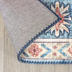 Teppich Vintage - Azara Yasmin Hellblau