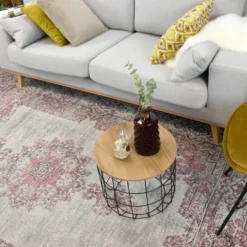 Teppich Vintage - Dreams Grau Rosa