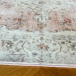 Teppich Vintage - Ember Medaillon Rosa