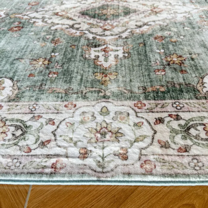 Teppich Vintage - Ember Medaillon Grün