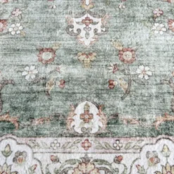 Teppich Vintage - Ember Medaillon Grün