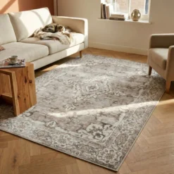Teppich Vintage - Ember Medaillon Taupe