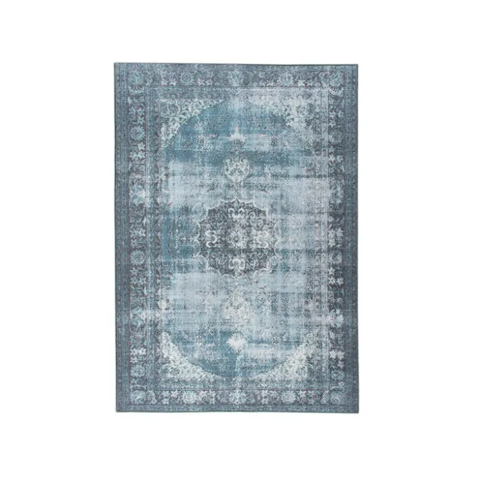 Teppich Vintage - Estate Medaillon Blau Grün