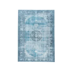 Teppich Vintage - Estate Medaillon Hellblau