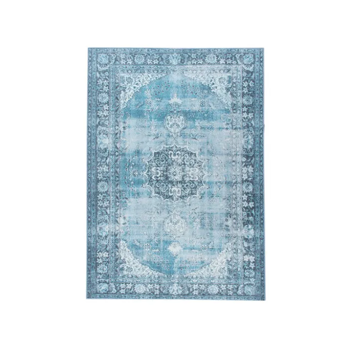 Teppich Vintage - Estate Medaillon Hellblau