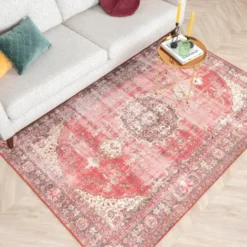 Teppich Vintage - Estate Medaillon Rot