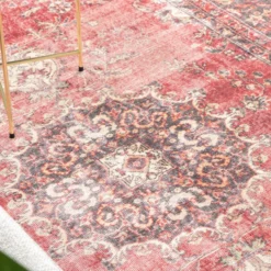 Teppich Vintage - Estate Medaillon Rot