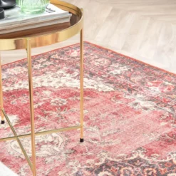 Teppich Vintage - Estate Medaillon Rot