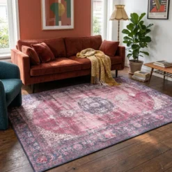 Teppich Vintage - Estate Medaillon Bordeaux Rot