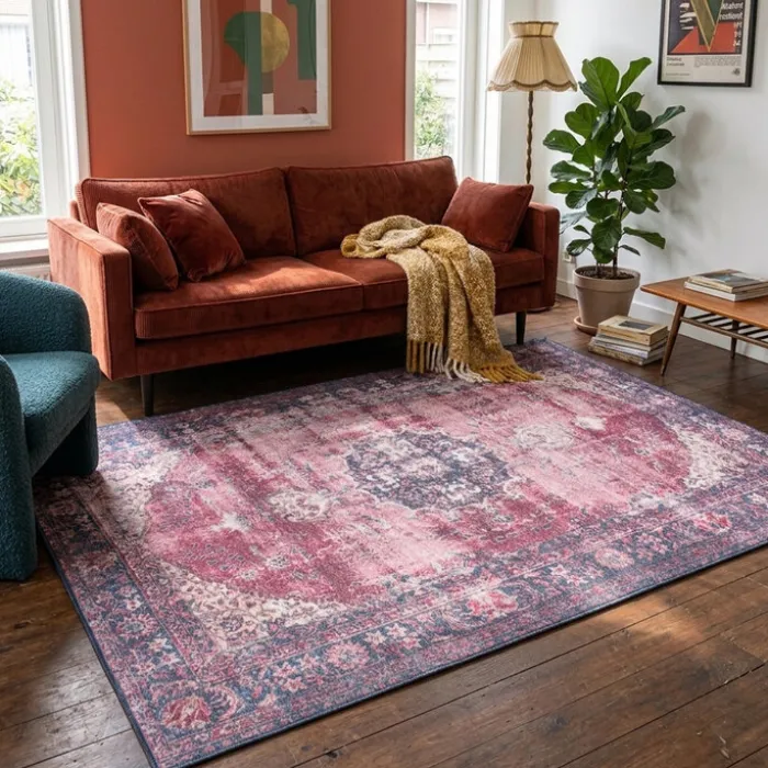 Teppich Vintage - Estate Medaillon Bordeaux Rot