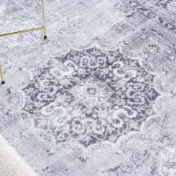 Teppich Vintage - Estate Medaillon Grau