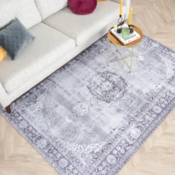 Teppich Vintage - Estate Medaillon Grau