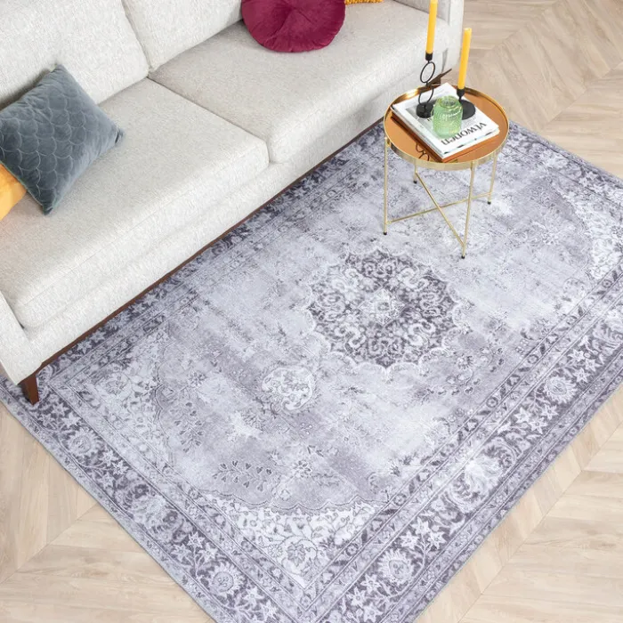Teppich Vintage - Estate Medaillon Grau