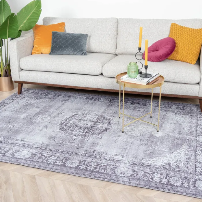 Teppich Vintage - Estate Medaillon Grau
