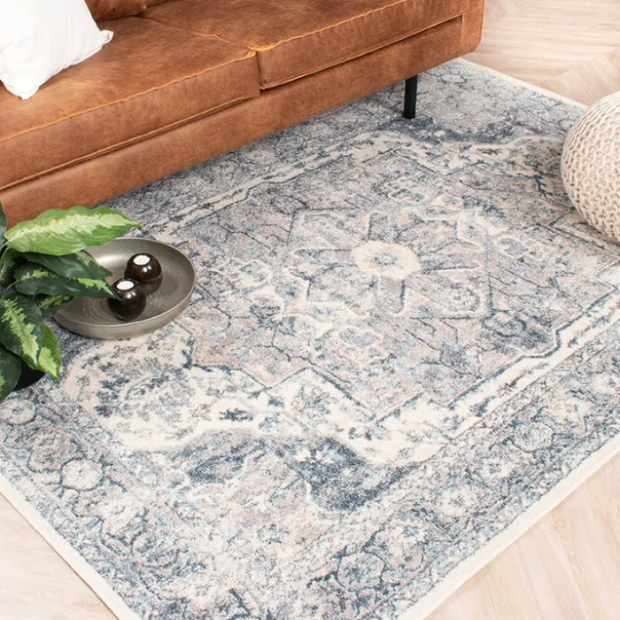 Teppich Vintage - Inspire Blau Creme 218