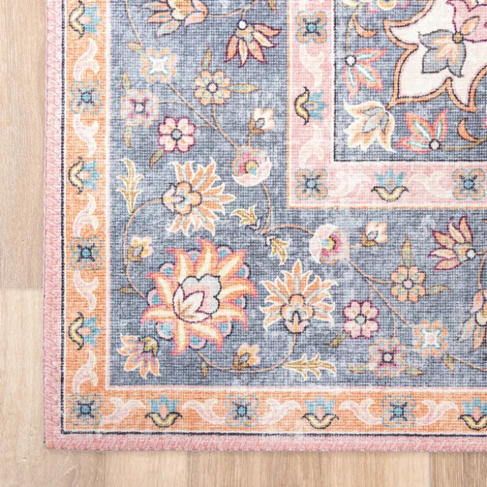 Teppich Vintage - Lily Medaillon Rosa