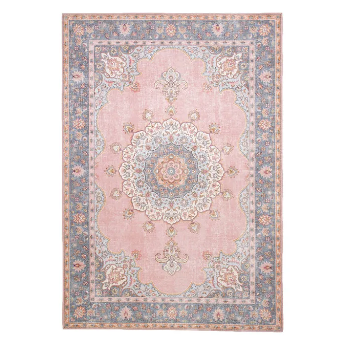 Teppich Vintage - Lily Medaillon Rosa