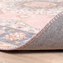 Teppich Vintage - Lily Medaillon Rosa