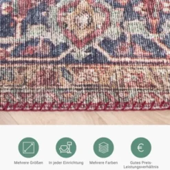 Teppich Vintage - Lugan Rot