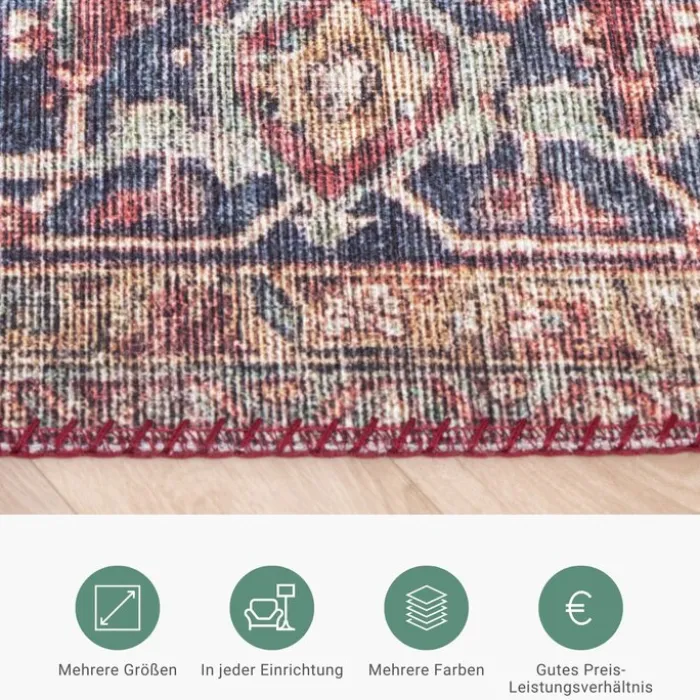 Teppich Vintage - Lugan Rot