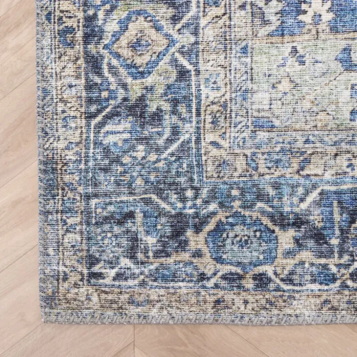 Teppich Vintage - Lugan Taupe Blau