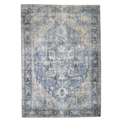 Teppich Vintage - Lugan Taupe Blau