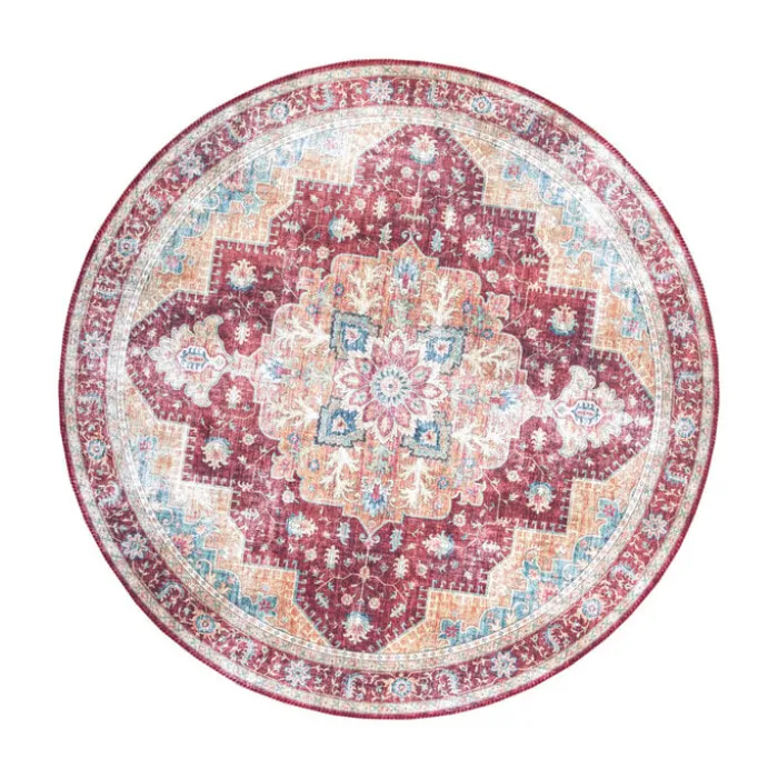Teppich Vintage Rund - Azara Rot