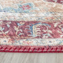 Teppich Vintage Rund - Azara Rot