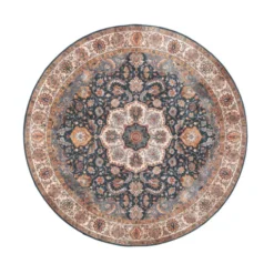 Teppich Vintage Rund - Imagine Medaillon Bunt