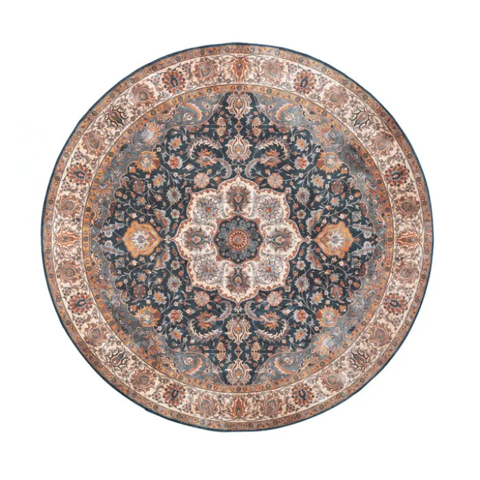 Teppich Vintage Rund - Imagine Medaillon Bunt