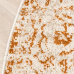 Teppich Vintage Rund - Spring Ethnic Creme Terra