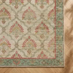 Teppich Vintage - Sage Grid Grün