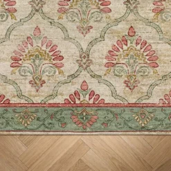 Teppich Vintage - Sage Grid Grün