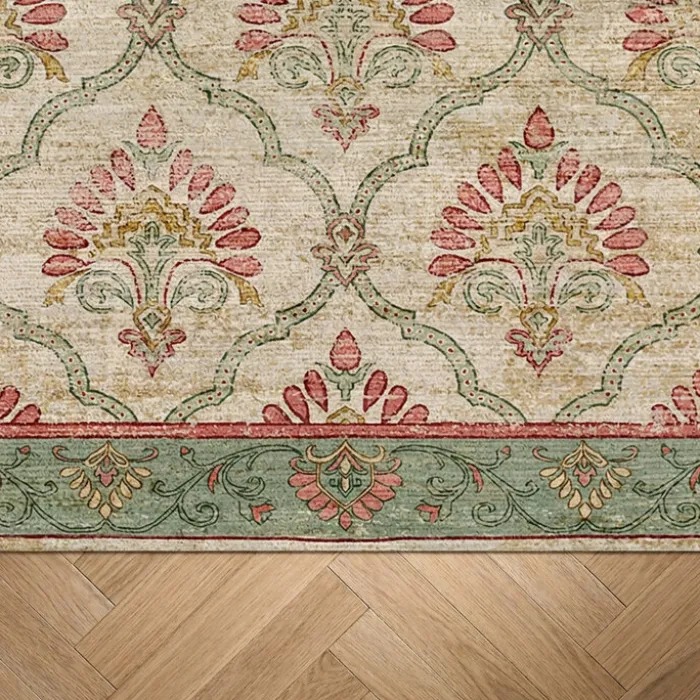 Teppich Vintage - Sage Grid Grün