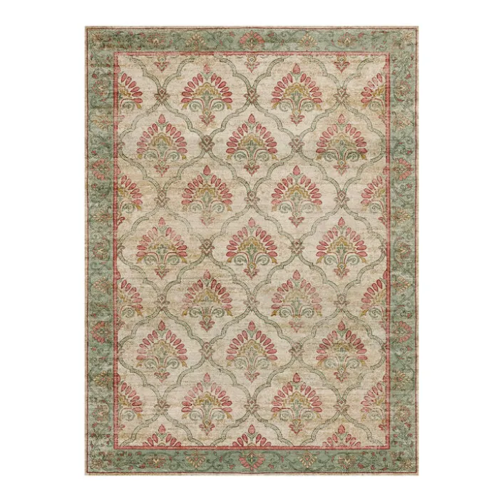 Teppich Vintage - Sage Grid Grün