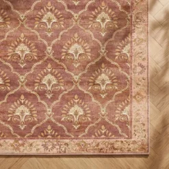 Teppich Vintage - Sage Grid Terracotta
