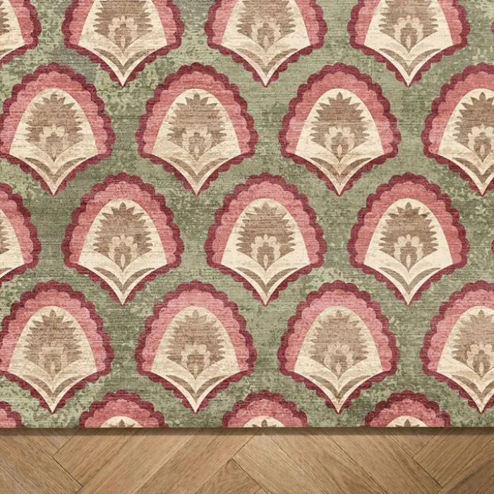 Teppich Vintage - Sage Pattern Grün