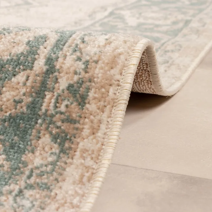 Teppich Vintage - Spring Medaillon Creme Grün