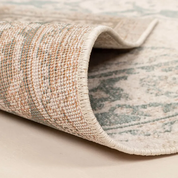 Teppich Vintage - Spring Medaillon Creme Grün