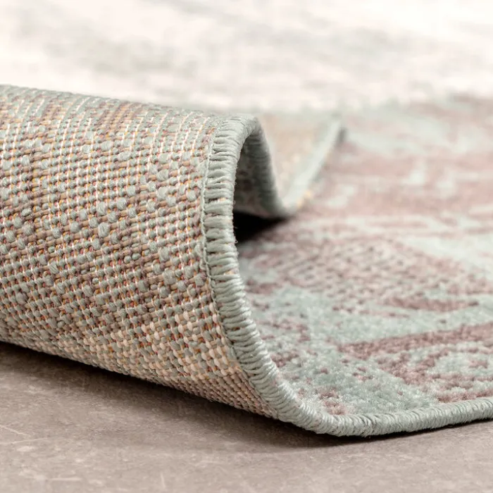 Teppich Vintage - Spring Patchwork Grün Grau