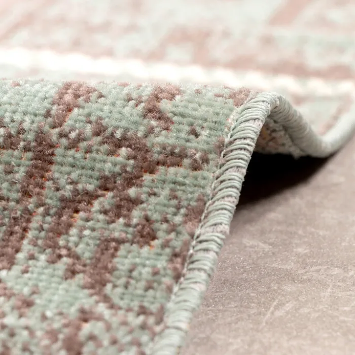 Teppich Vintage - Spring Patchwork Grün Grau