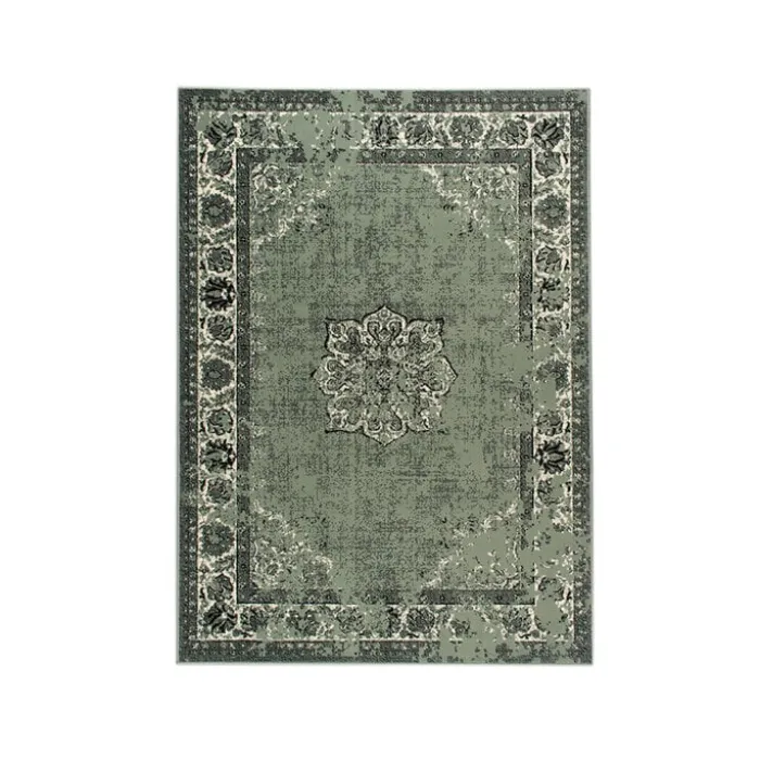 Teppich Vintage - Wonder Grün Schwarz